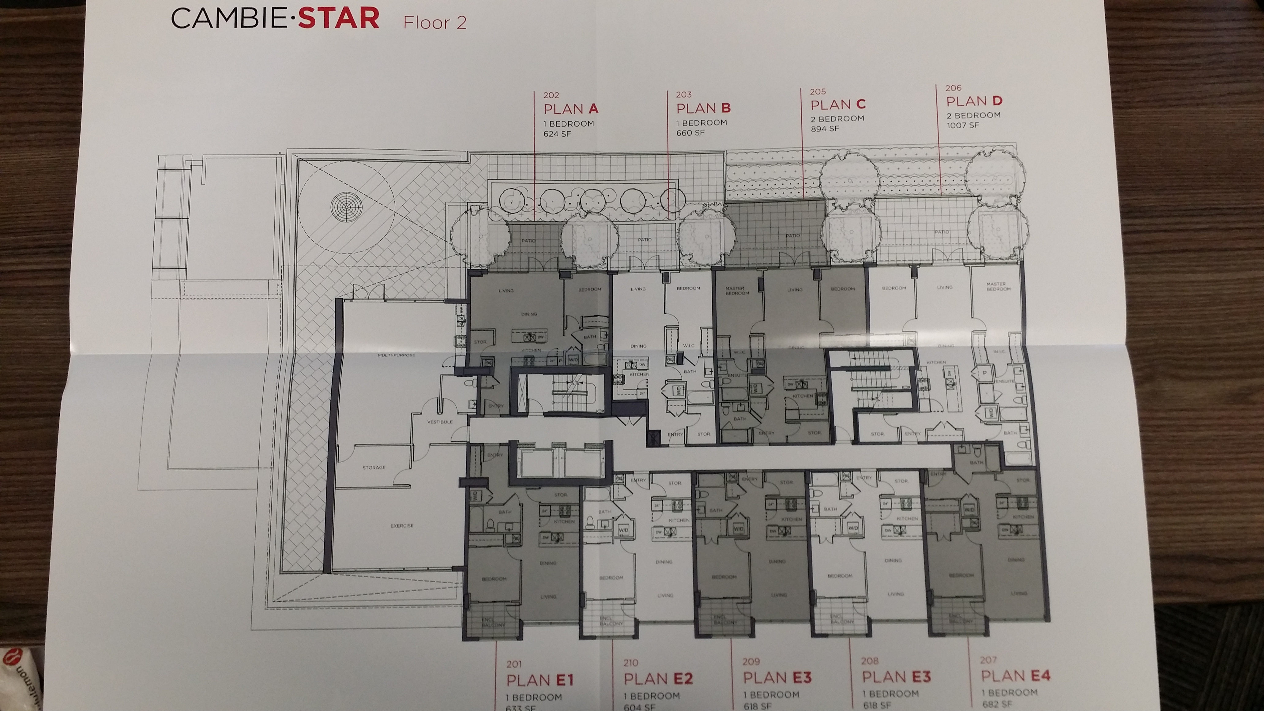 Cambie Star 2nd Floor Plans