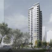 Render of Ivy at the Park in UBC's Wesbrook Village.