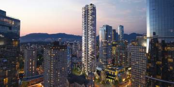 The Butterfly Building at Burrard and Nelson – A Landmark Luxury Residential Tower by Bing Thom