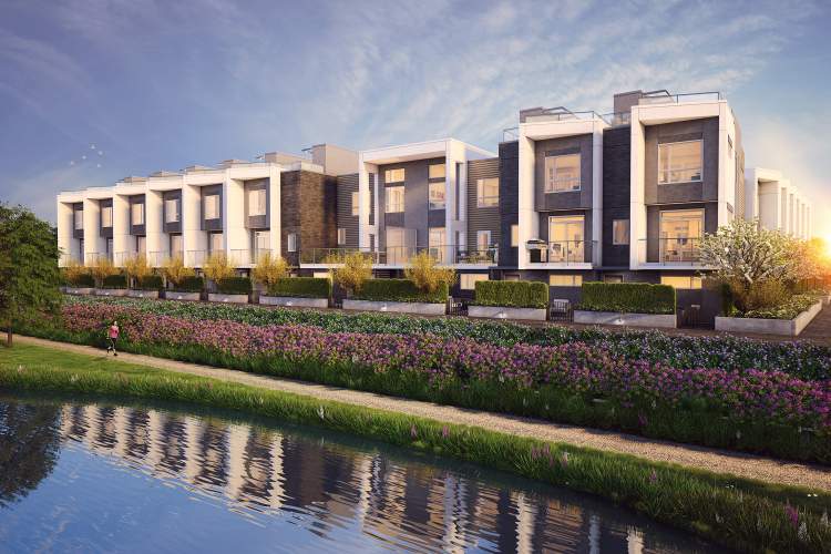 Artist rendering of Jasmine at The Gardens Richmond townhouses.