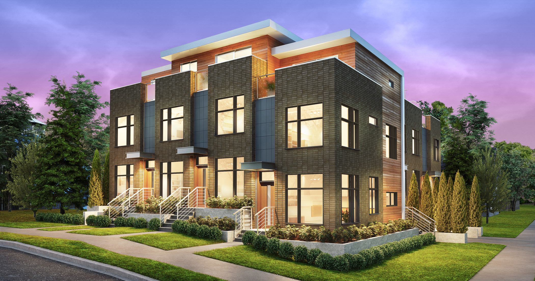 Exterior rendering of Monogram by Alliance Partners.