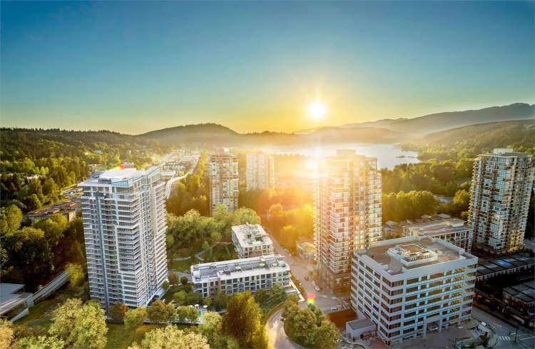 The Grande Port Moody at Suter Brook Village by Onni Group.