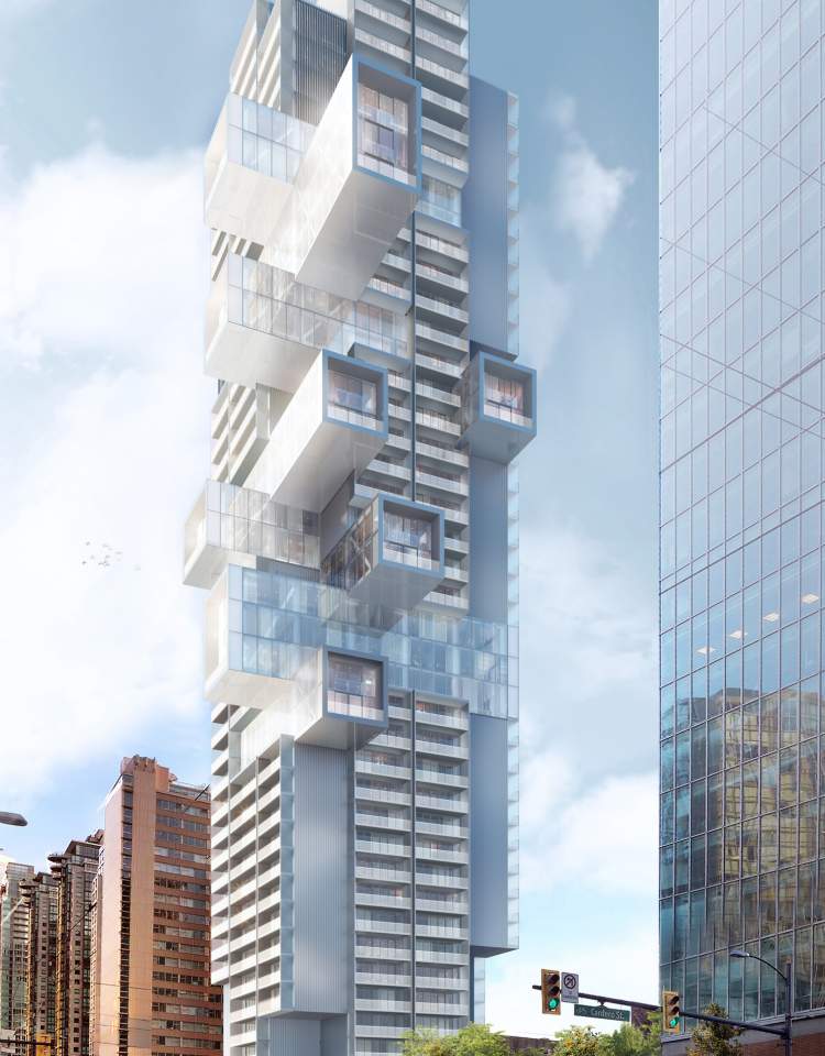 Iconic residential tower designed by Büro Ole Scheeren coming soon to Vancouver's West End.