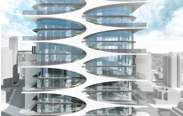 Bing Thom's weave motif for Westbank's condominium tower coming to Vancouver's West End.
