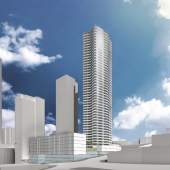 A new residential tower coming soon to Downtown New Westminster designed by Yamamoto Architects.