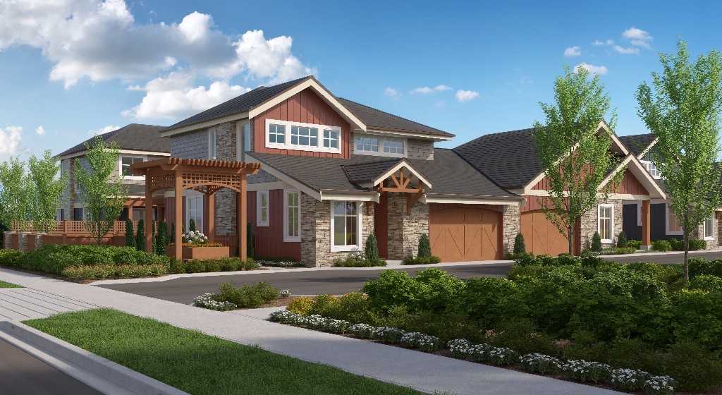 Coming soon to Langley, 64 semi-detached townhomes from Sandhill Development.