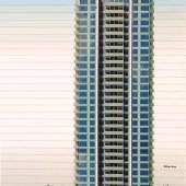 Architectural drawing of tower elevation for Burnaby's upcoming parkside condos by Intracorp.