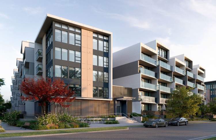 An collection of mass timber construction New Westminster condos, lofts, and townhomes.