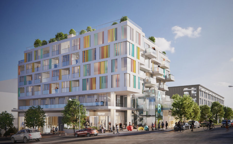Coming soon to Mount Pleasant, an arts-themed mixed-use building with presale condos, retail, and childcare.