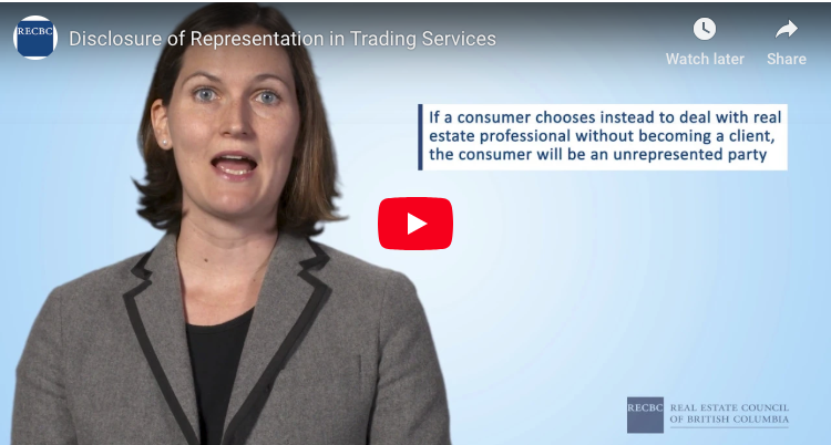 Disclosure Of Representation In Trading Services (DORTS) For Realtors In BC
