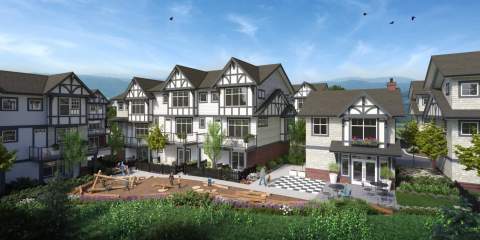An Elite Collection Of 3- & 4-bedroom Tudor-style Townhomes Are Nestled Adjacent To Cougar Creek.