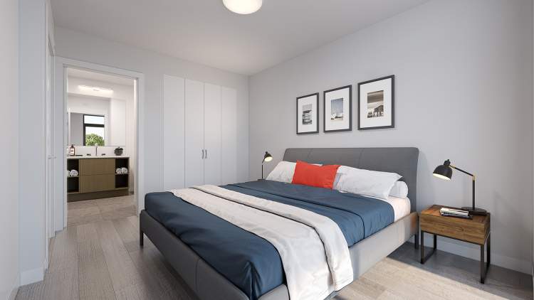 Contemporary selection of Studio, 1-, and 2-bedroom homes with a choice of two colour schemes.