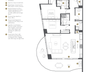 The Landmark Floor Plan A2-W