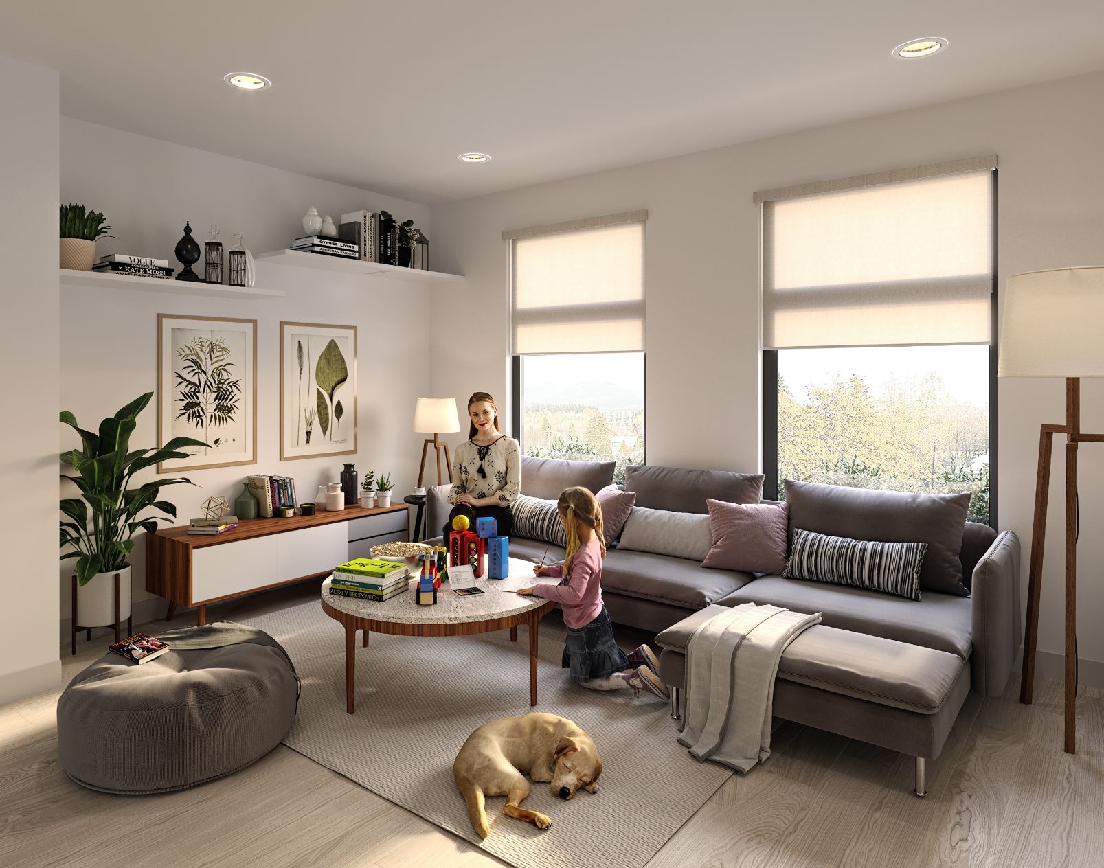 With three and four-bedroom layouts to choose from, there’s room for the whole family at 1515 Rupert.