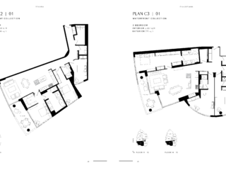 Tesoro Floor Plan C2 Waterfront Collection
