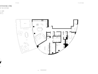 Tesoro Floor Plan Sub-Penthouse 1 Waterfront Collection