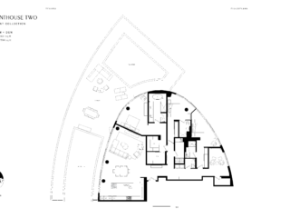Tesoro Floor Plan Sub-Penthouse 2 Waterfront Collection