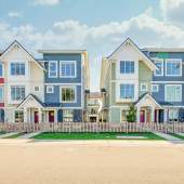 Move-in ready family-size townhomes in the Social Heart of North Delta.