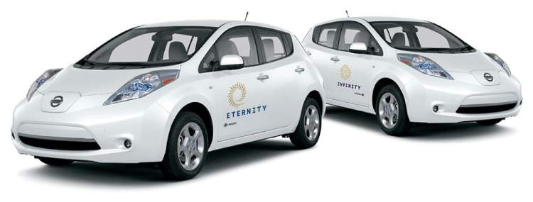 Eternity residents have shared use of three dedicated electric vehicles.