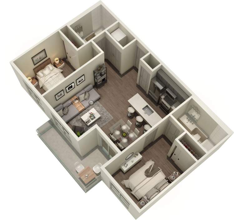 Open floorplans, large kitchens, 9' ceilings and more await you at Saavin.