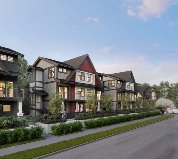 Nature's Walk - The Craftsman-inspired townhomes in Pitt Meadows offer green-friendly streets, spacious yards, and private garages.