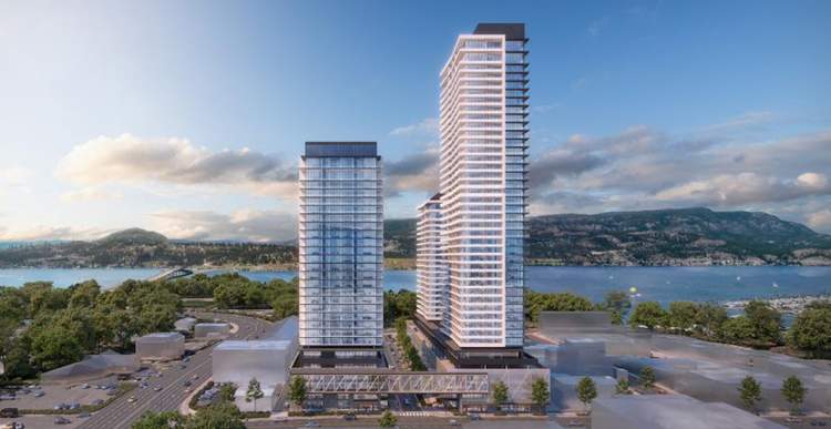 Three modern residential towers designed to re-energize Kelowna's downtown core.