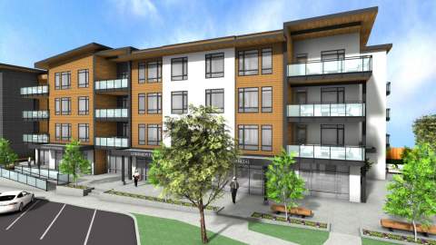 A New Mixed-use Developent In Parksville Offering 29 Condominiums And Ground Floor Commercial Space.