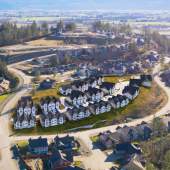 A master-planned community of 65 townhouses and detached homes.