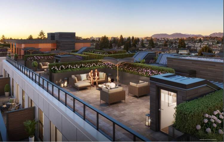 Top floor homes have private roof decks, while The Resident's Zone is a communal entertainment space.