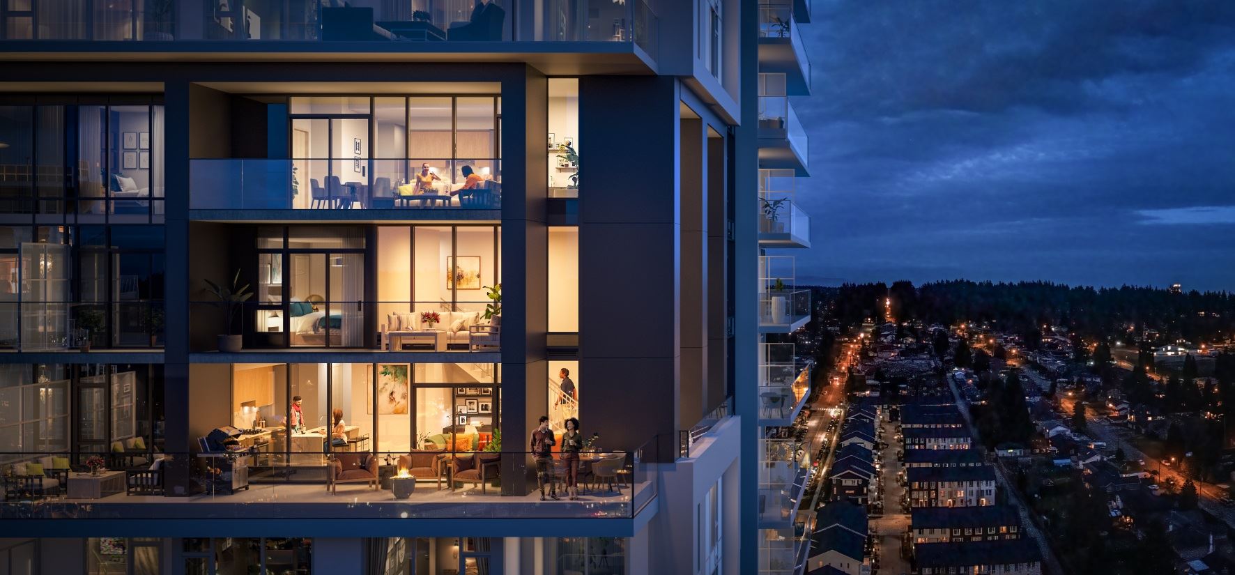 A collection of 1- to 4-bedroom condos, townhomes, and live-work lofts coming soon to Burquitlam.