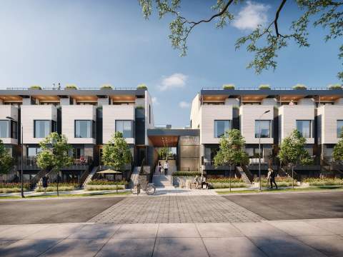 A Collection Of 63 Contemporary, Park-side Townhomes In Moodyville, North Vancouver.