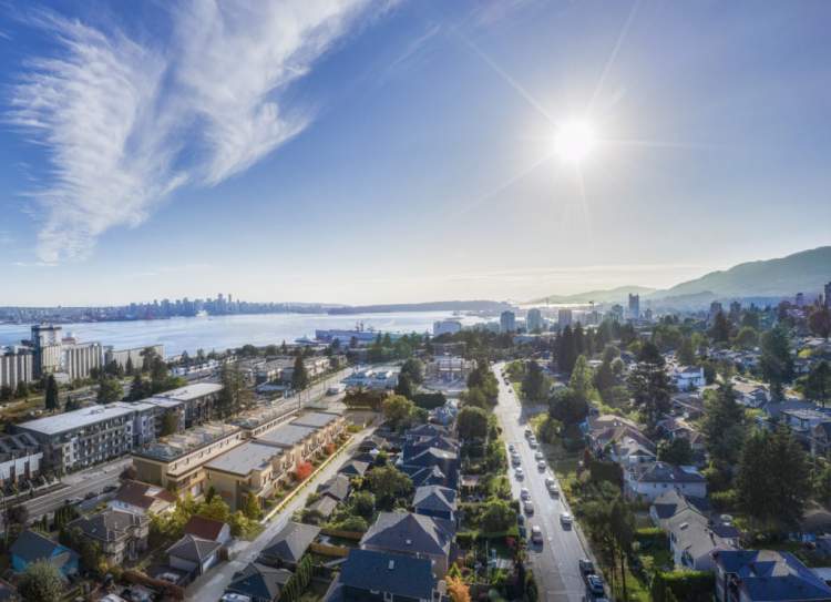 NEU is part of North Vancouver's mixed-use, master-planned Moodyville neighbourhood.