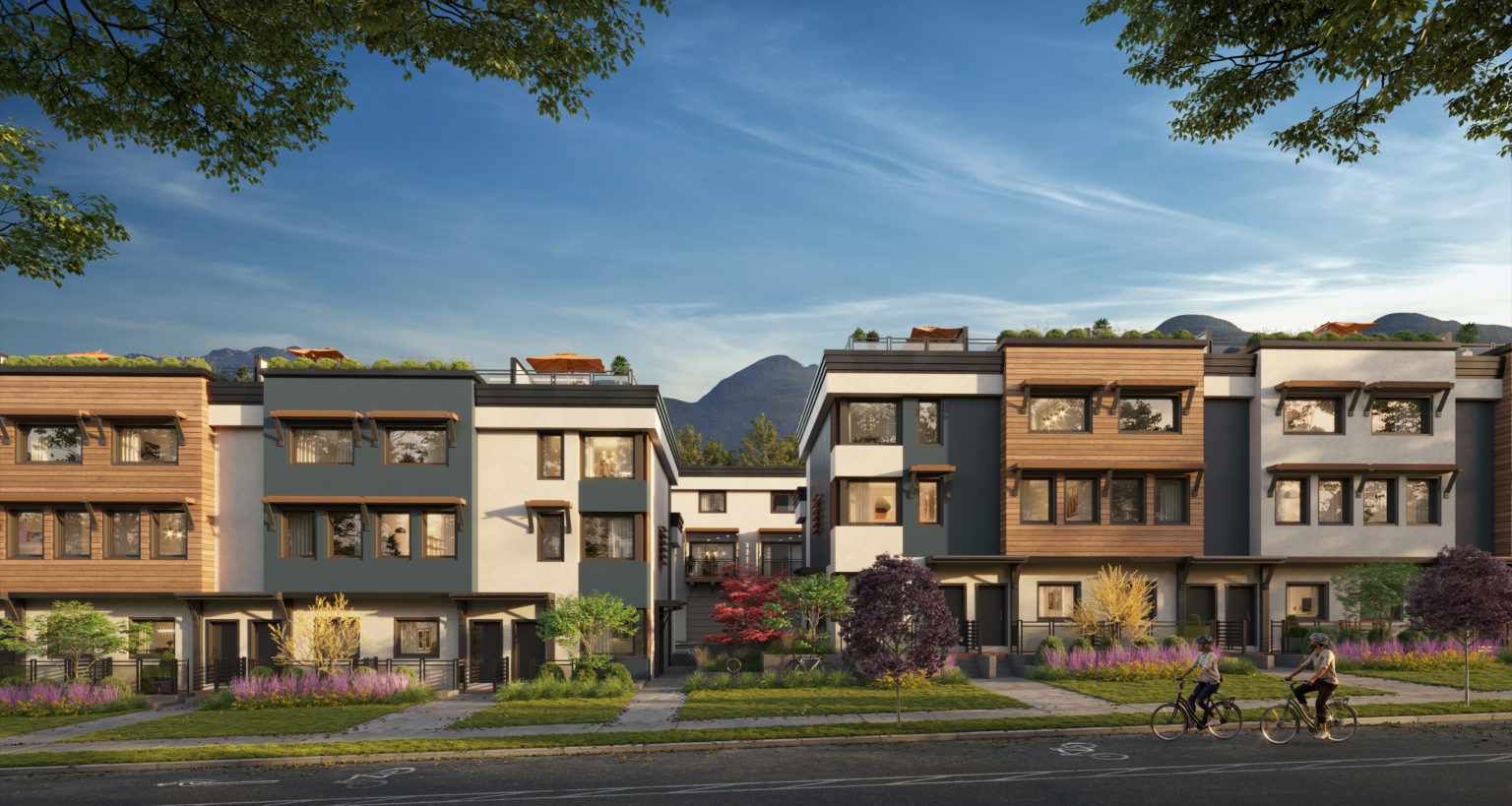 A new collection of 27 passive house townhomes coming soon to Moodyville.