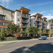 A new community of 330 condominiums located on the edge of Downtown Haney.