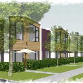 A collection of 22 modern townhomes near Nanaimo's University District.