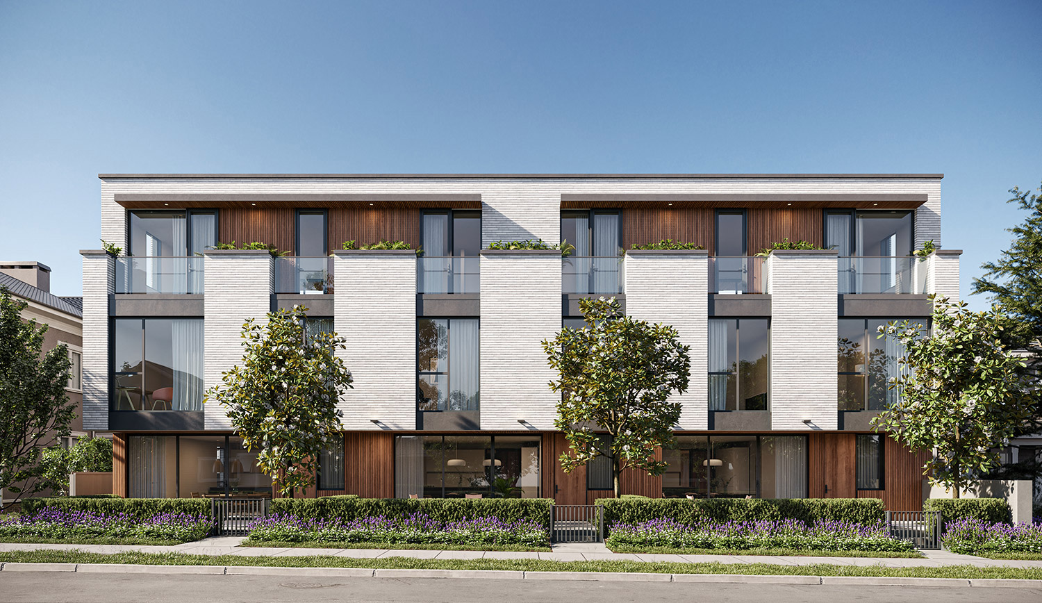 The Willow at West 27th offers 11, generously-sized, 3-bedroom parkside townhomes.