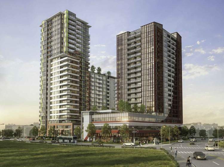 A new collection of 171 Surrey City Centre market condominiums.