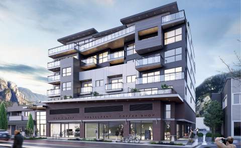A 7-storey Mixed-used Building With 1- And 2-bedroom Condominiums Over Commercial Retail Units.