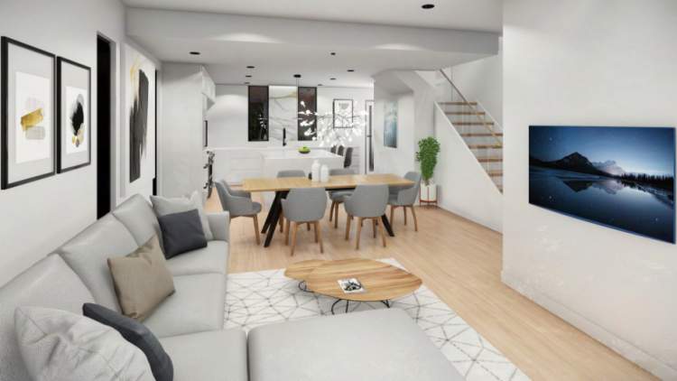 Design concept for Oak Keys living room.
