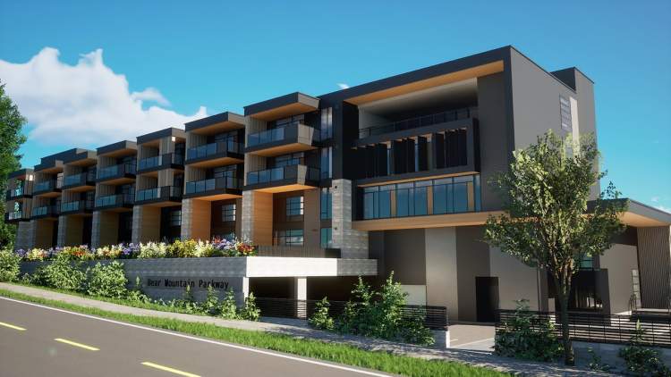 130 view homes featuring 1-, 2-, 3-bedroom condos and 2-storey townhomes.
