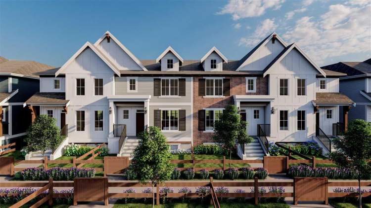The row homes come with three bedrooms and a unique layout.