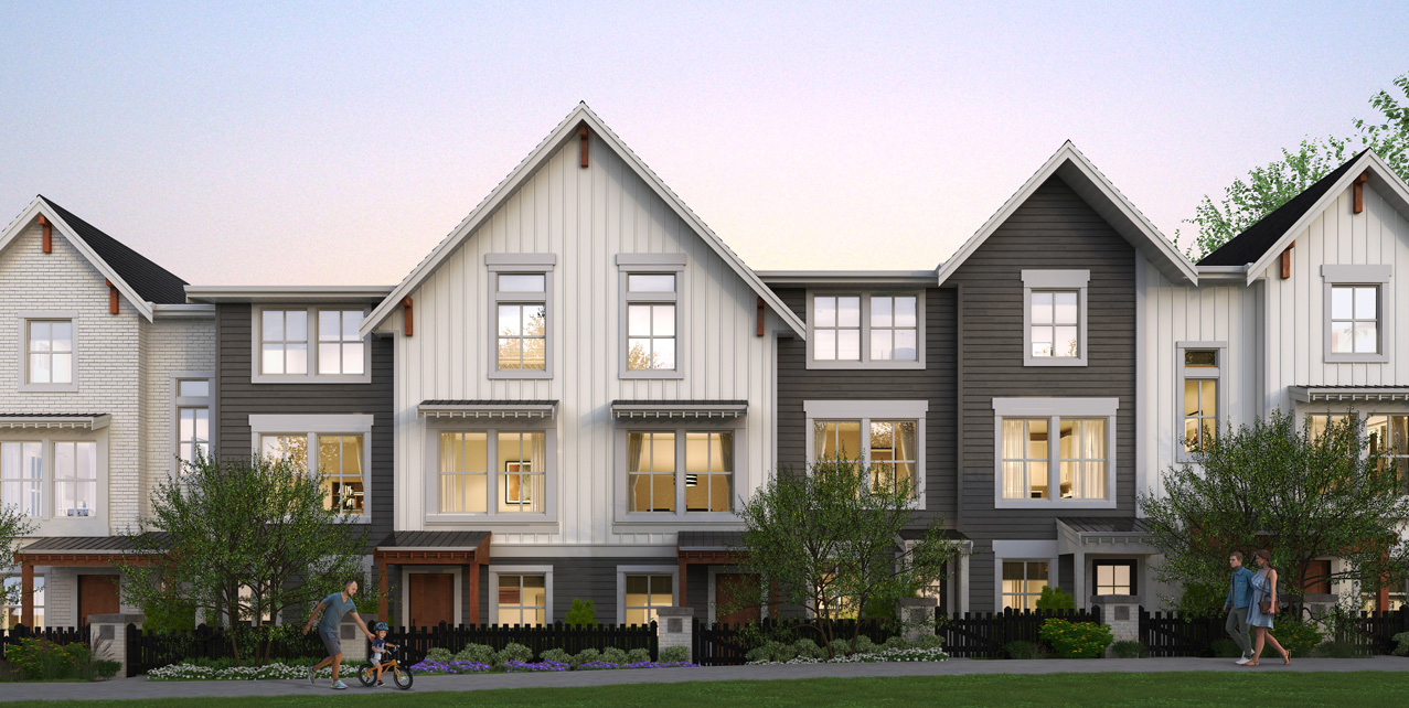 A new collection of 44 2- to 4-bedroom Yorkson townhomes in Langley.