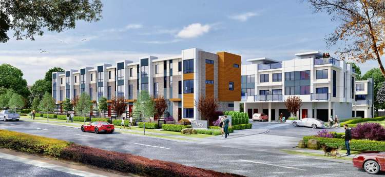 A collection of 39 Surrey 2- and 3-bedroom townhomes in South Newton.