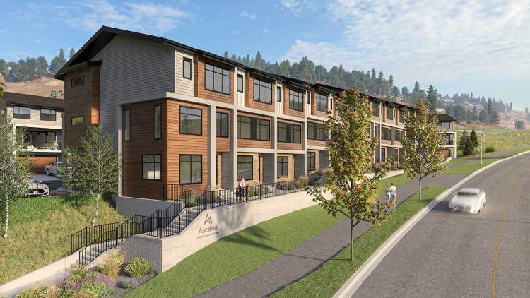 A collection of 27 suburban Kelowna townhomes.