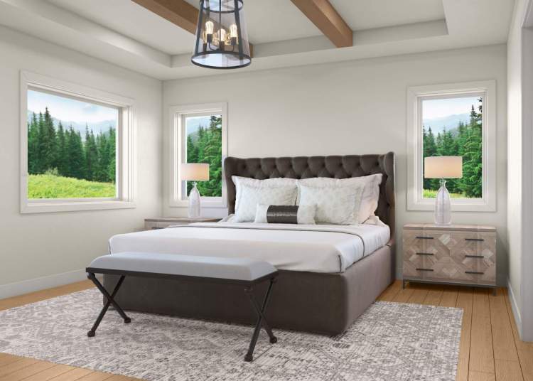 Sample bedroom design by AR Interiors.