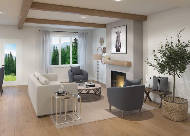 Sample living room design by AR Interiors.
