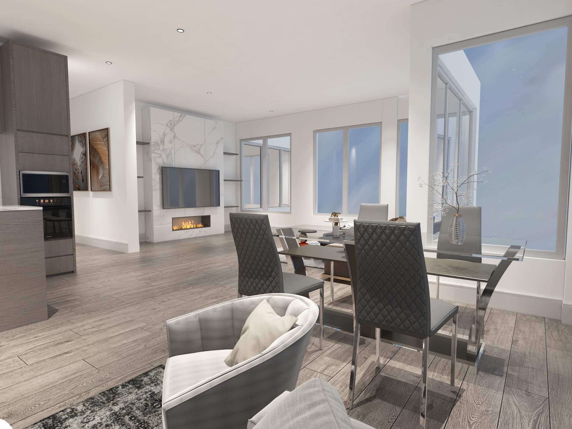 With large, open concept interiors, these are Langley's first "homes in the sky".