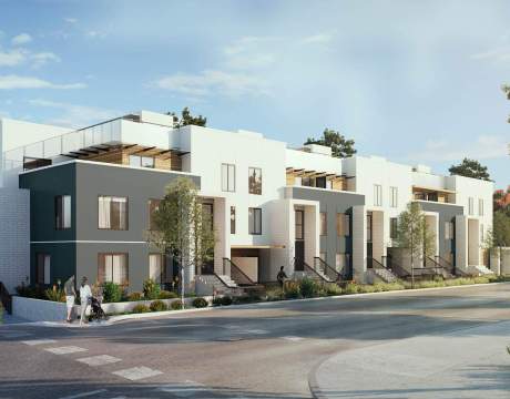 A Collection Of 17 Modern City Townhomes And Garden Flats In Metrotown.