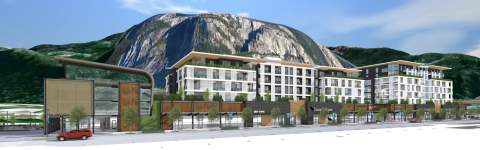 A Mixed-use Development In Downtown Squamish Consisting Of An Entire City Block.