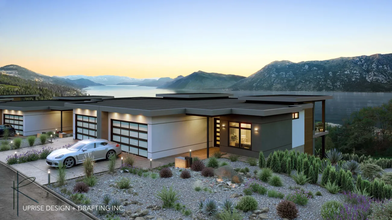 A collection of 24 luxury lakeview duplexes in the Okanagan Lake Country.